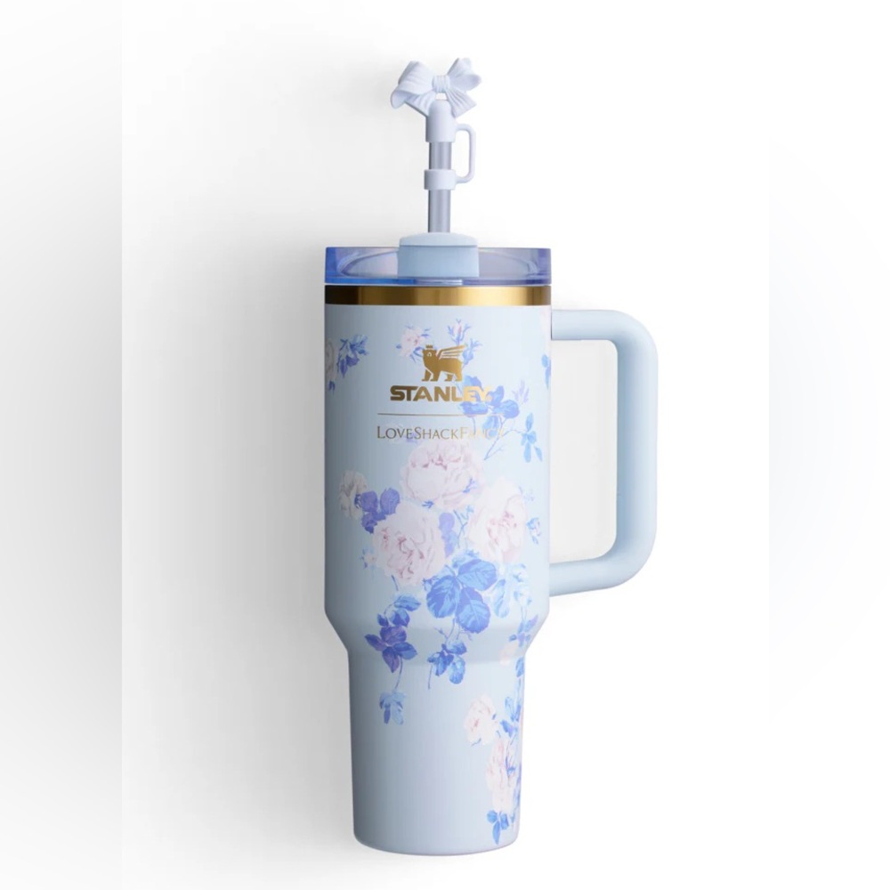🎀🎀As SEEN IN VOGUE! The Stanley X LoveShackFancy Quencher | 40 Oz🎀🎀